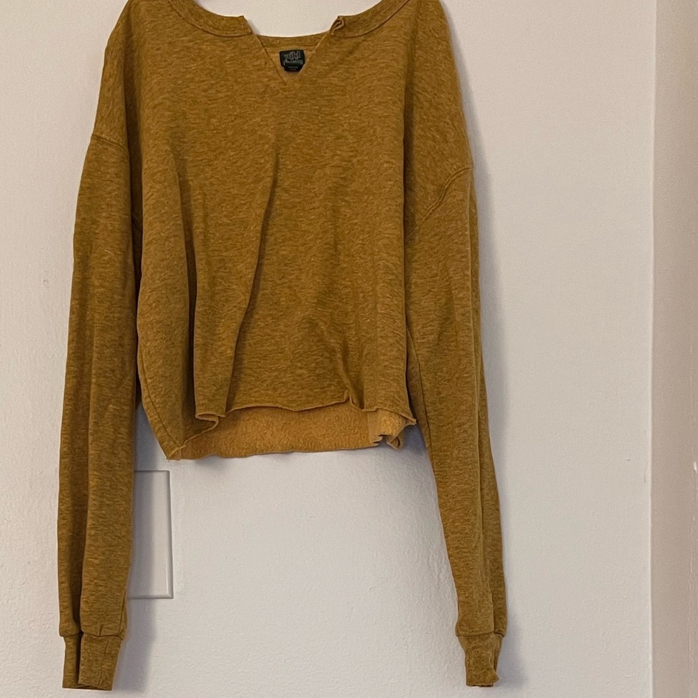 Cropped Sweater | Mustard Yellow | Women’s